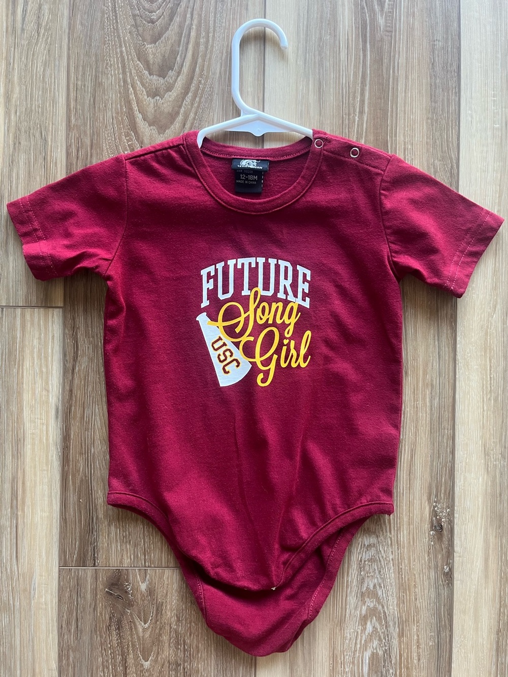 USC Future Song Girl Short-Sleeve Baby One-Piece - Cardinal ✌️ Size 12-18 Months